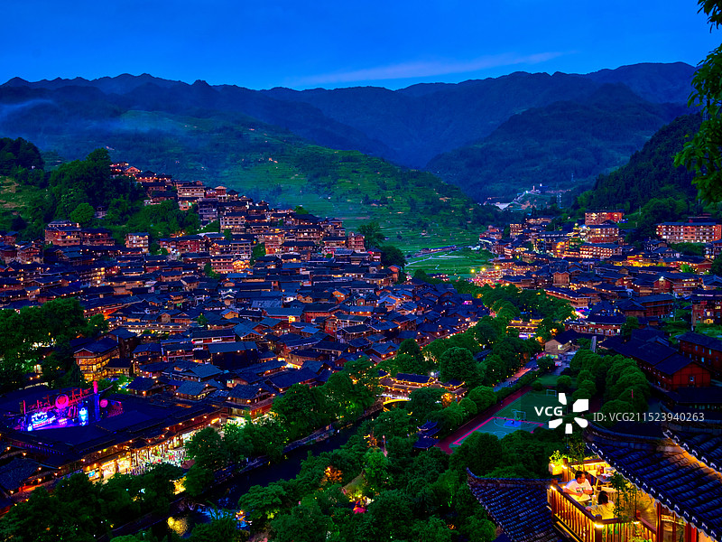 贵州西江千户苗寨图片素材