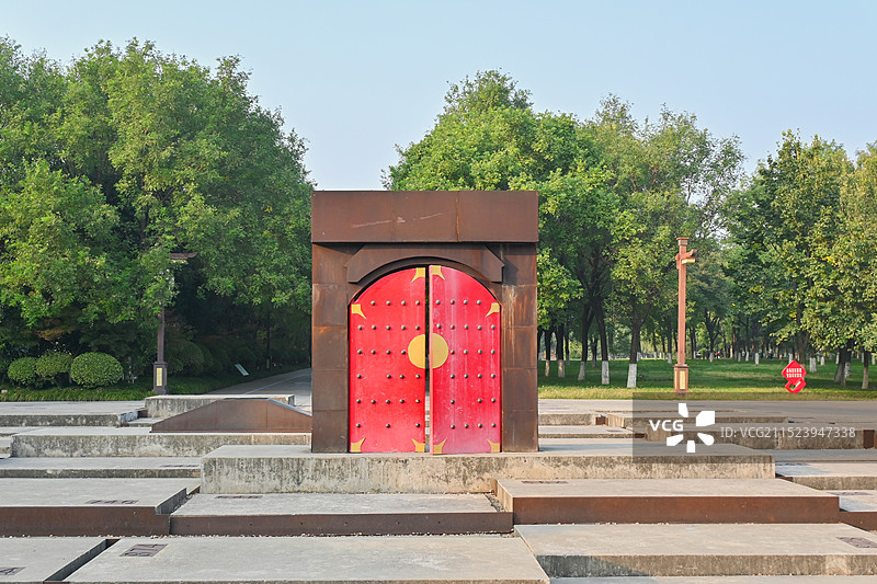 西安大明宫国家遗址公园风光图片素材