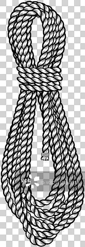 捆扎的经典绳索图片素材