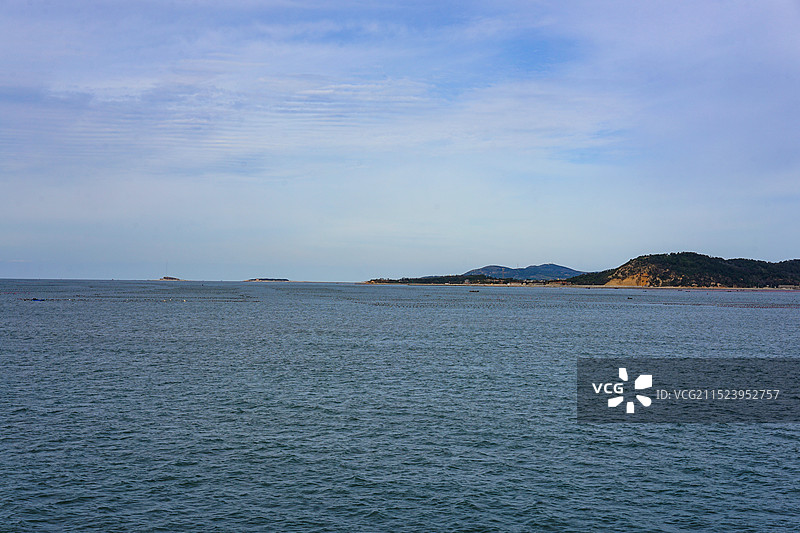 长岛月牙湾海滩风景图片素材