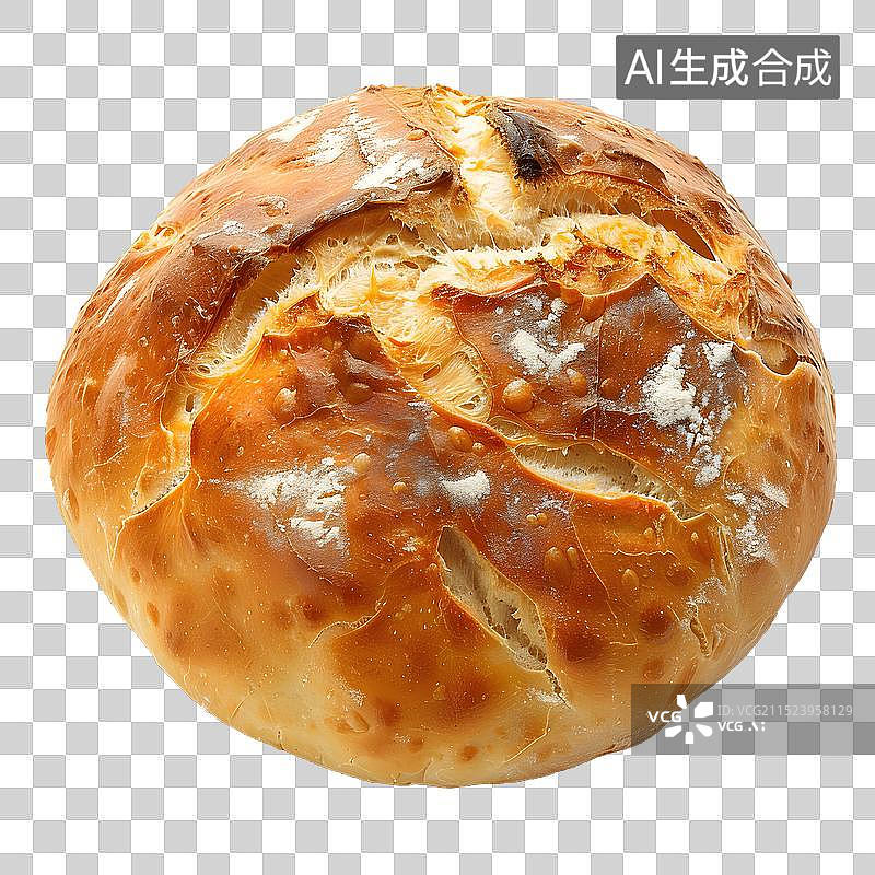 【AI数字艺术】免抠|新鲜出炉的面包图片素材