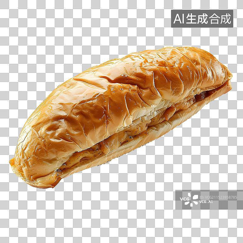 【AI数字艺术】免抠|美味的鸡肉芝士三明治图片素材