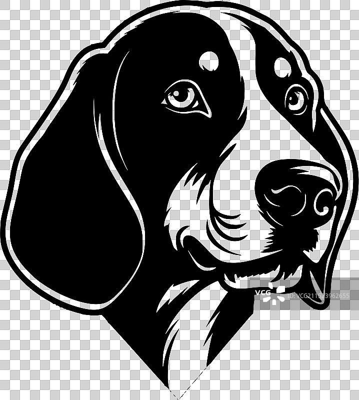 高品质比格犬Logo设计，适用于T恤图片素材