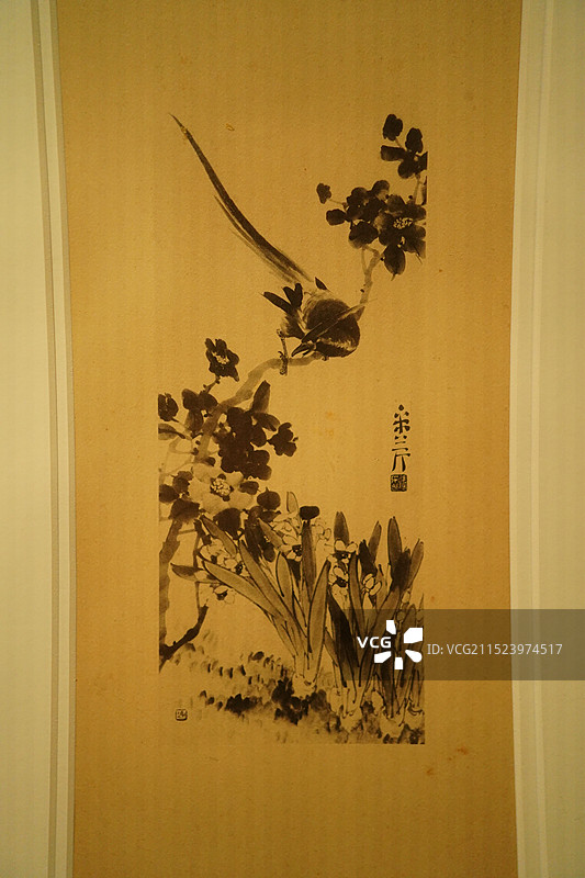 四川成都市天府美术馆展览的珍贵艺术字画图片素材