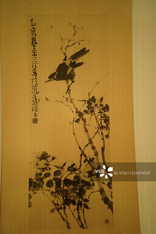 四川成都市天府美术馆展览的珍贵艺术字画图片素材