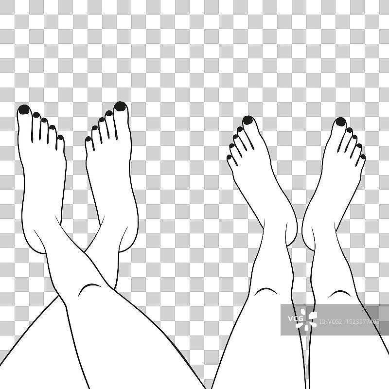 美丽的女人腿部身体部位图片素材