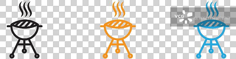 用于Web App UI的烧烤Logo合集图片素材