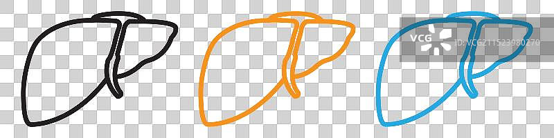 用于Web App UI的人肝脏Logo合集图片素材