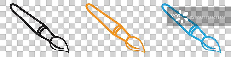 画笔Logo合集，适用于Web App UI图片素材