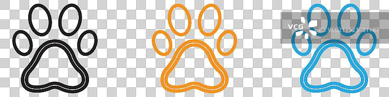 网页应用程序UI爪子标志合集图片素材