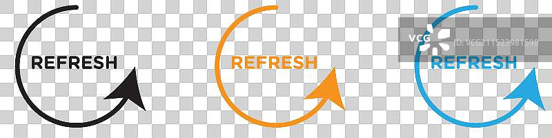 网页应用程序UI的刷新Logo合集图片素材