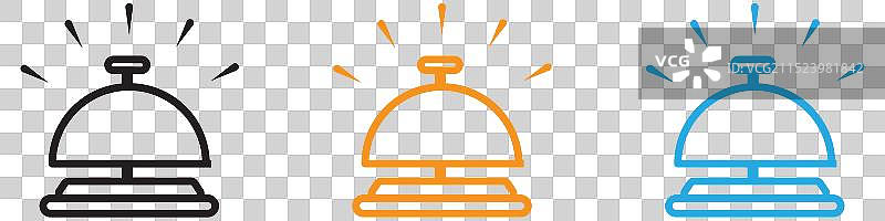 网页应用程序UI服务铃铛标志合集图片素材