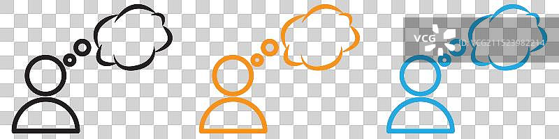 用于Web应用程序UI的思考Logo合集图片素材