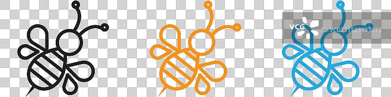 网页应用程序UI蜜蜂标志合集图片素材