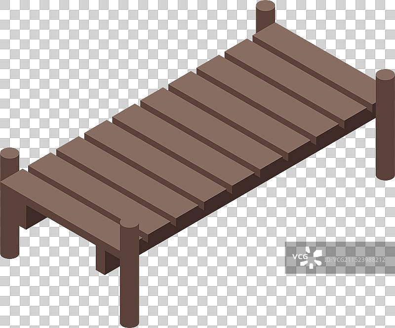 延伸到水面上的木制码头，用于钓鱼图片素材