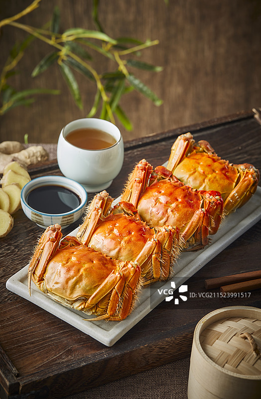 清蒸大闸蟹图片素材