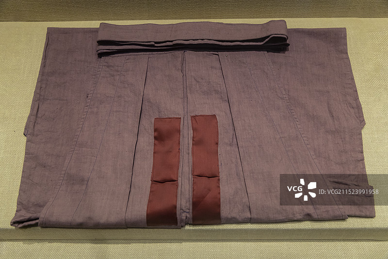 山东省淄博市足球博物馆中国蹴鞠厅：日本蹴鞠服装（飞鸟时代至平安时代，足球博物馆藏，仿品）图片素材