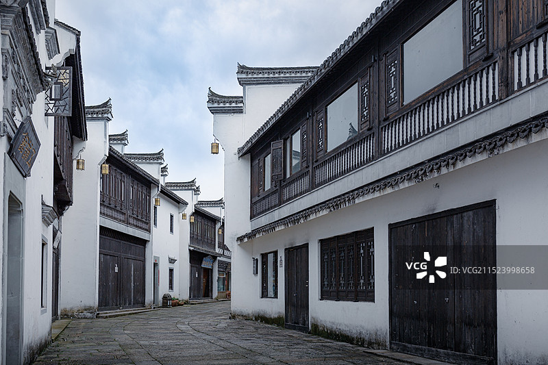 杭州千岛湖乐水小镇.文渊狮城景区图片素材