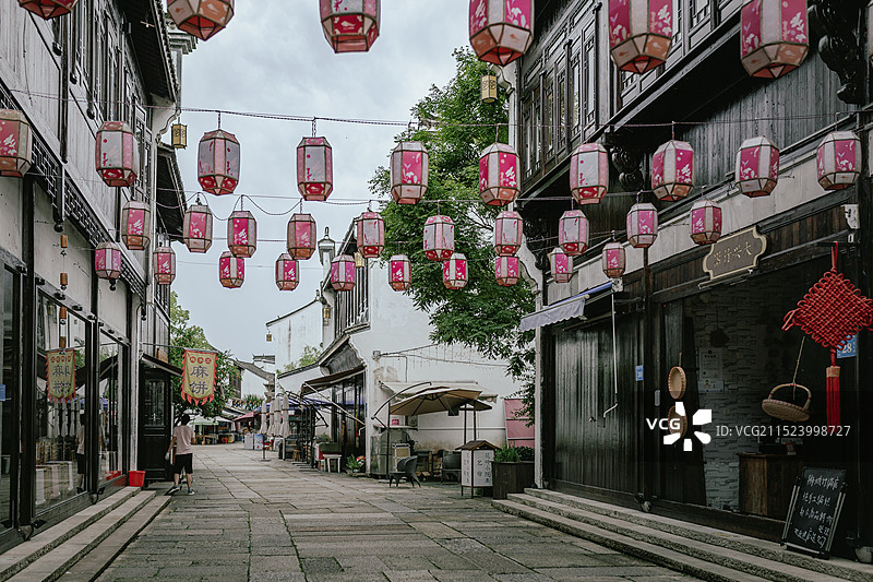 杭州千岛湖乐水小镇.文渊狮城景区图片素材