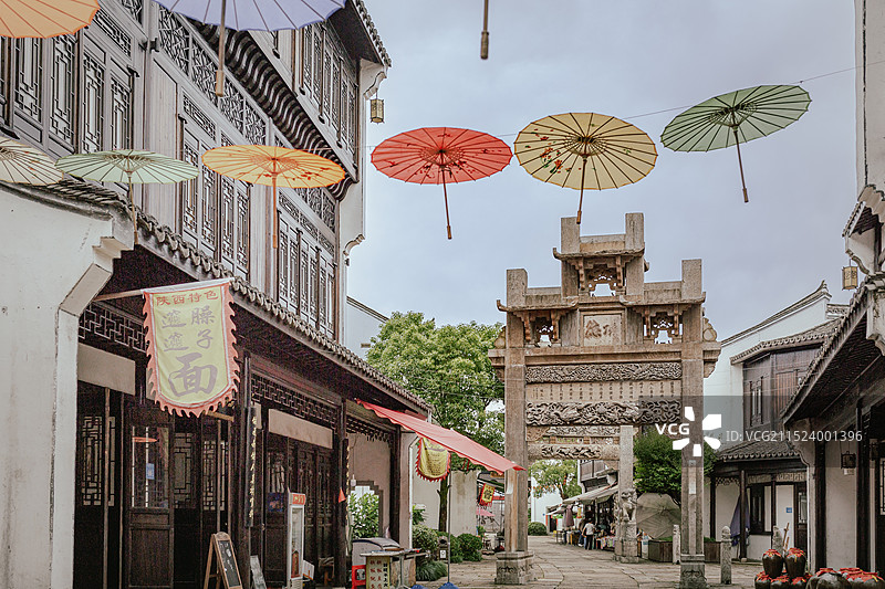 杭州千岛湖乐水小镇.文渊狮城景区图片素材
