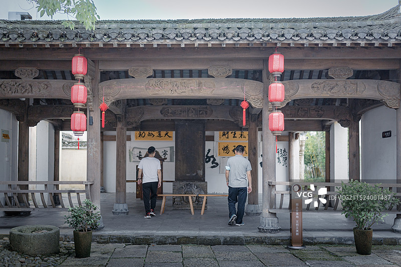 杭州千岛湖乐水小镇.文渊狮城景区图片素材