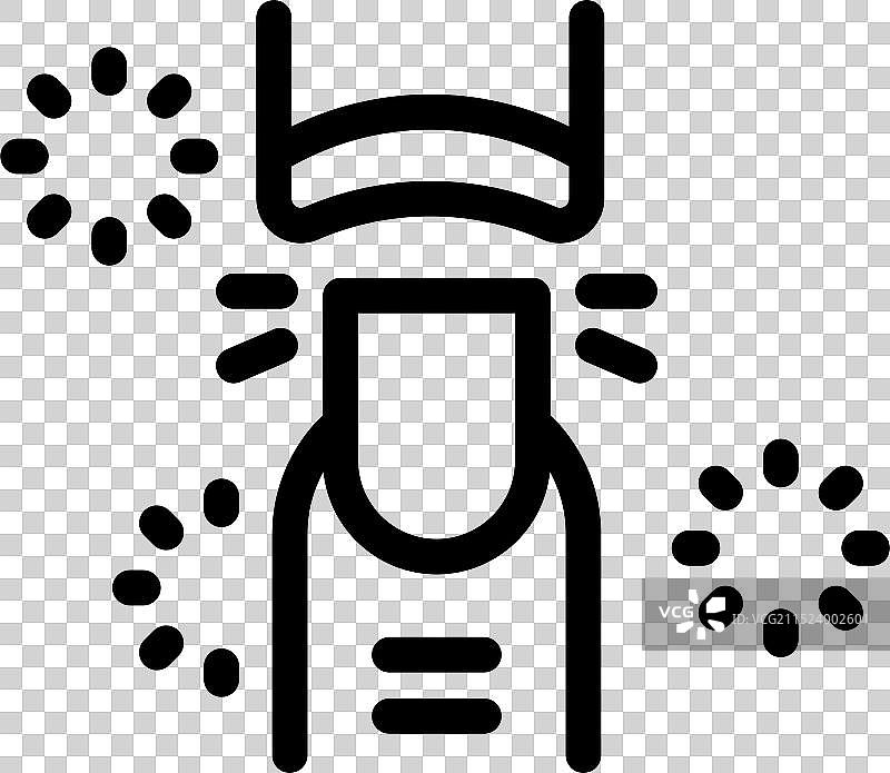 美容师涂抹凝胶抛光剂在紫外线下固化图片素材