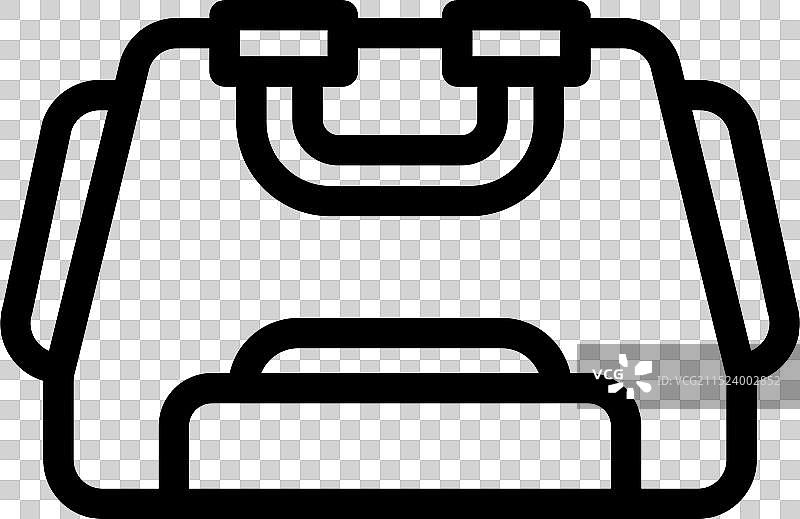 代表度假和行李的旅行包图标图片素材