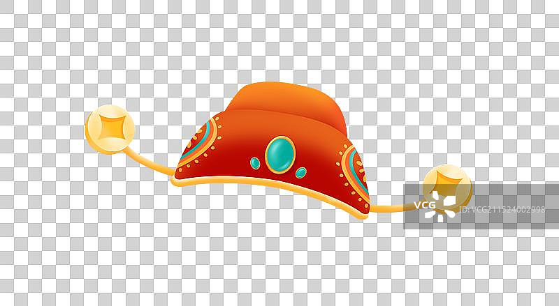 财神帽子插画元素图片素材