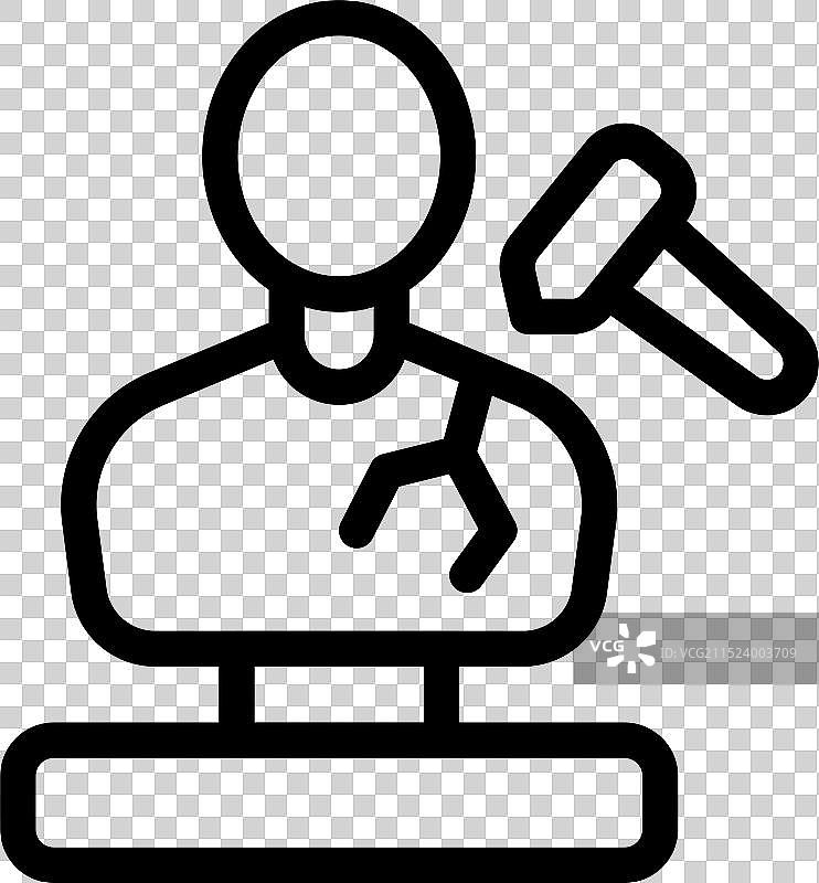 使用锤子雕刻的雕像修复过程图片素材