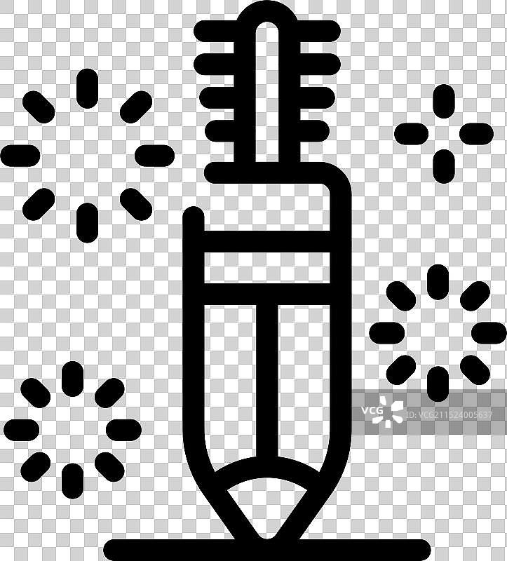 在表面上用铅笔绘画，产生闪光图片素材