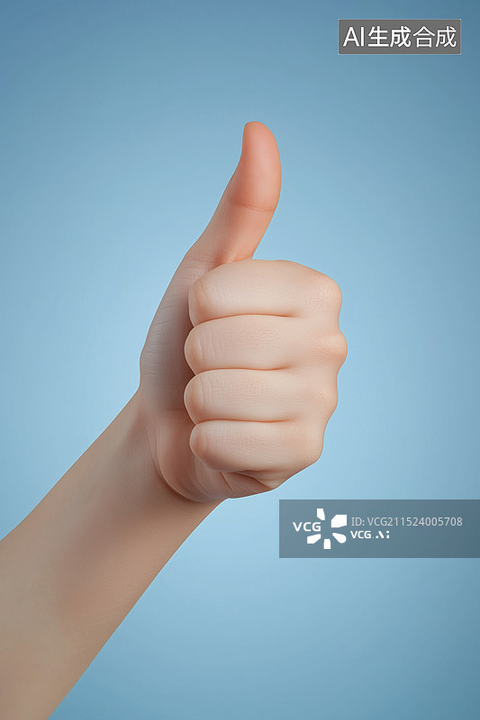 【AI数字艺术】点赞手势图片素材