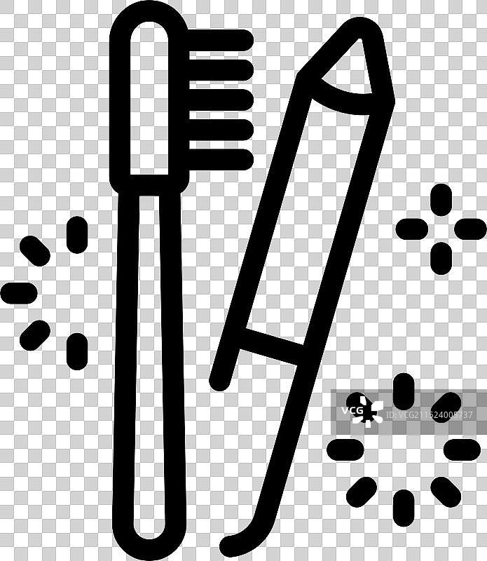 眉刷和眉笔打造闪亮妆容图片素材