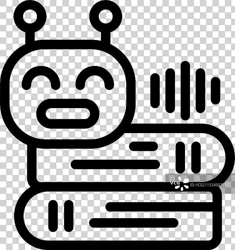 AI机器人阅读有声读物图片素材