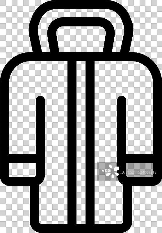 代表寒冷天气的冬季夹克图标图片素材