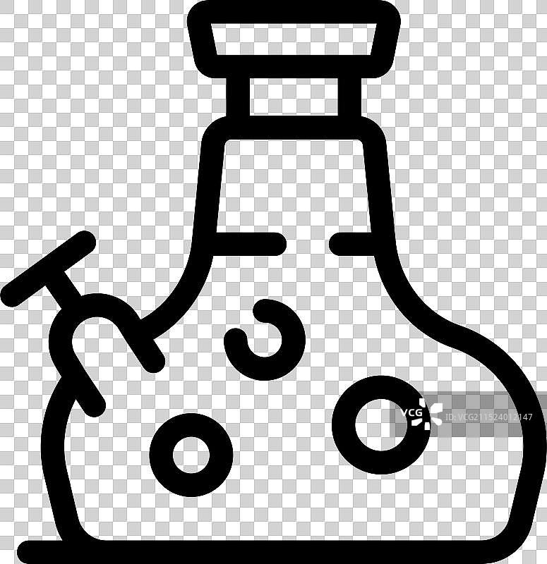 装满气泡溶液的实验室玻璃器皿图片素材