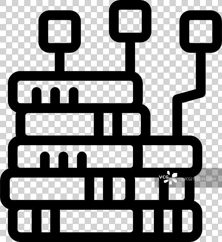 数据服务器与区块链连接图片素材