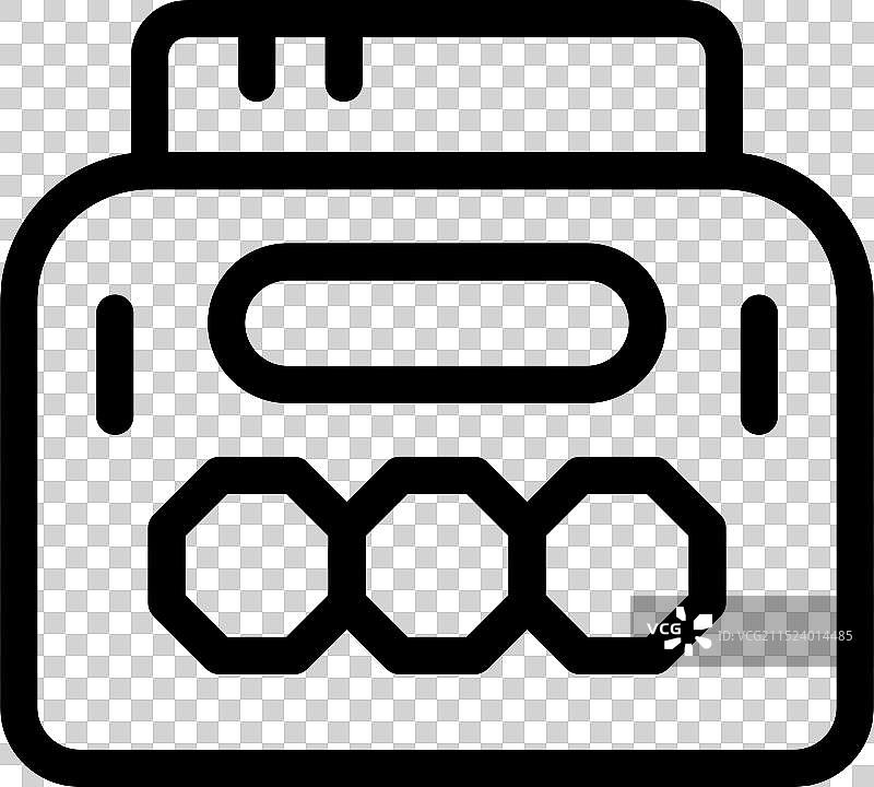 无线电接收器播放新闻和音乐图片素材