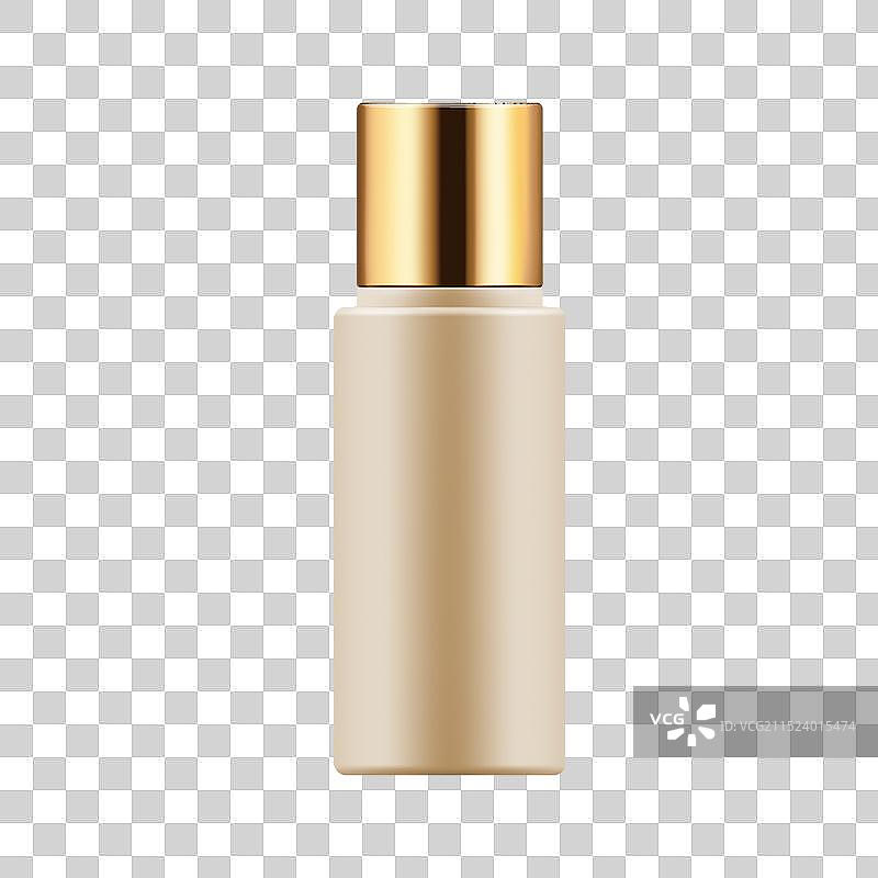 女性护肤护肤品元素，透明护肤品瓶子三维渲染图片素材