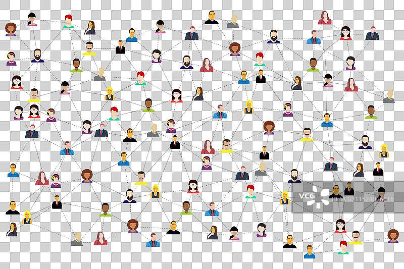 社交媒体连接网络通信图片素材