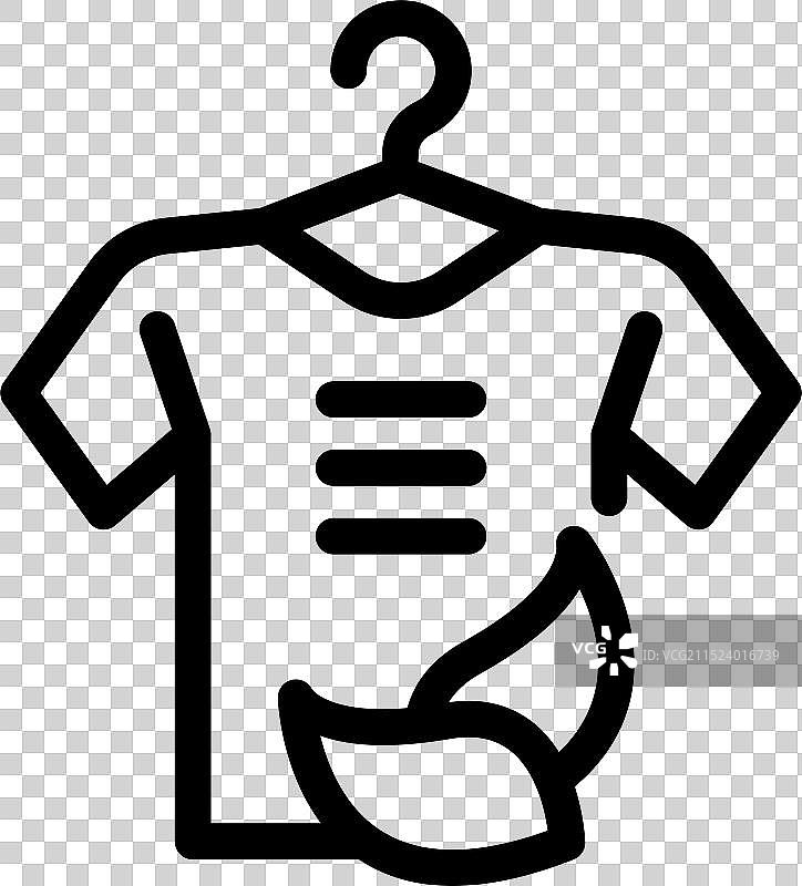 T恤设计：绿叶衣架图片素材