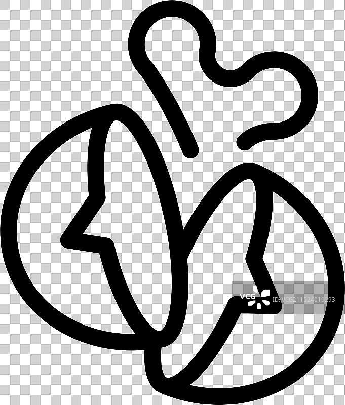 雏鸡破壳而出线条素材图片素材