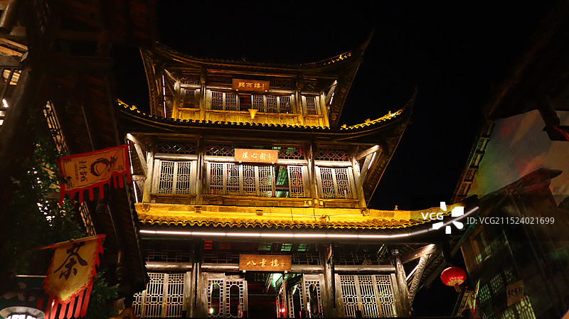 广元青溪古城图片素材