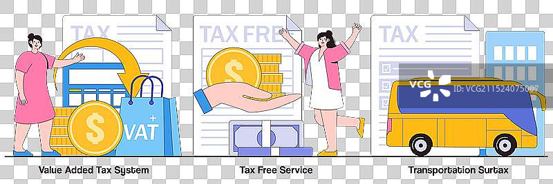 增值税系统免税服务图片素材