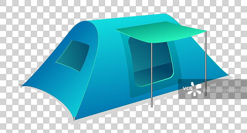 露营帐篷户外元素合集图片素材