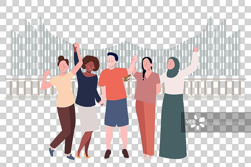 青年快乐彩色庆典图片素材