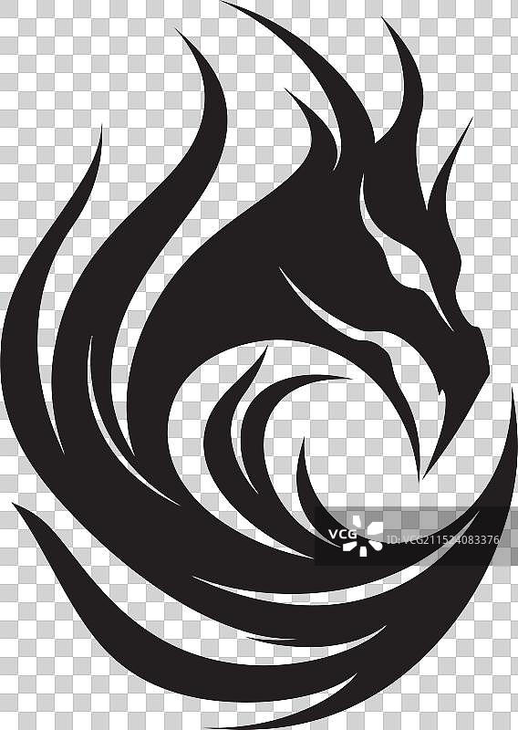 力量龙头像图标图片素材