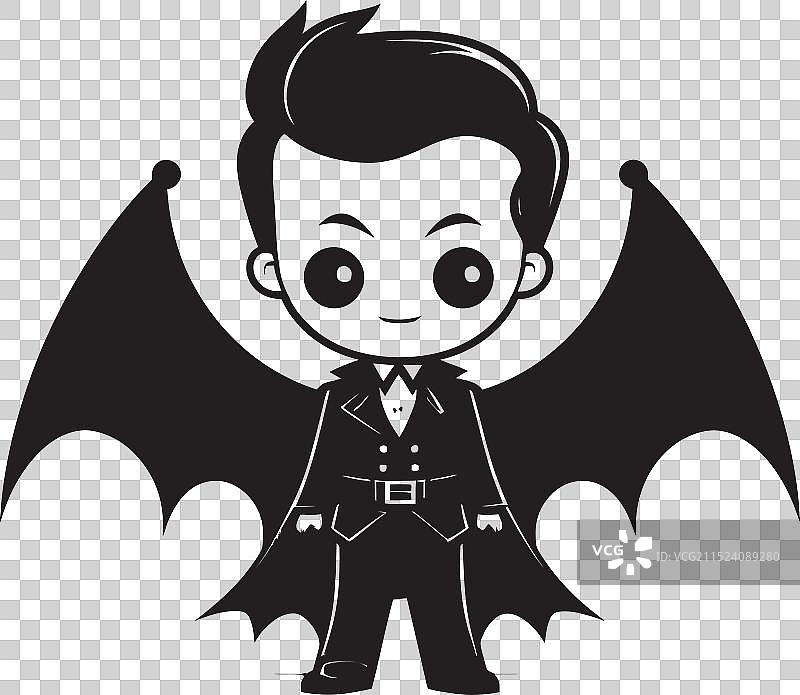 一口大小的德古拉伯爵logo设计图片素材