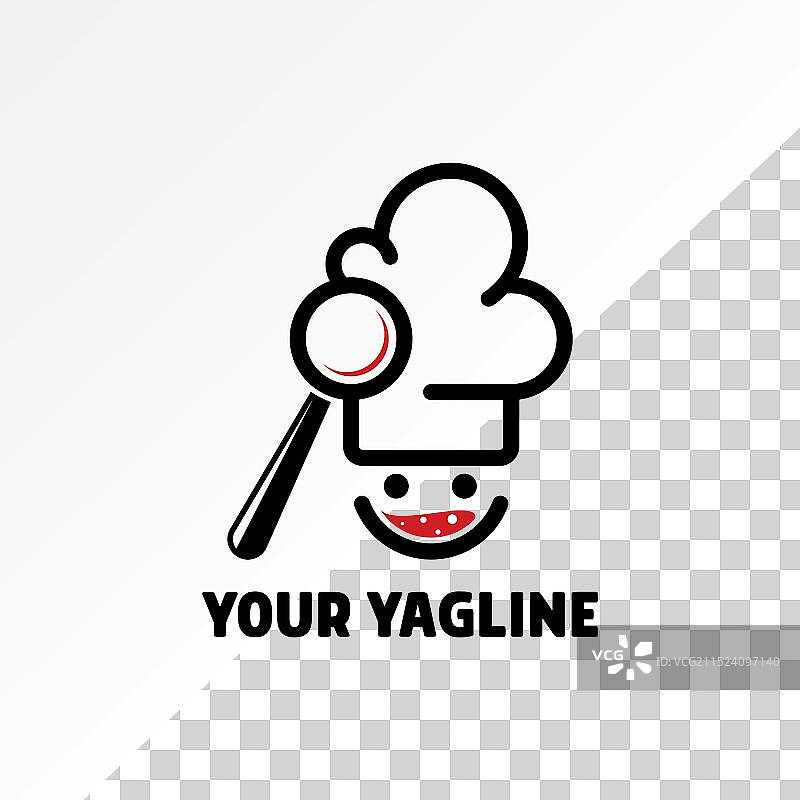 厨师帽放大镜品酒图片素材