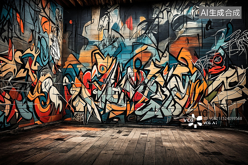【AI数字艺术】涂鸦艺术空间图片素材