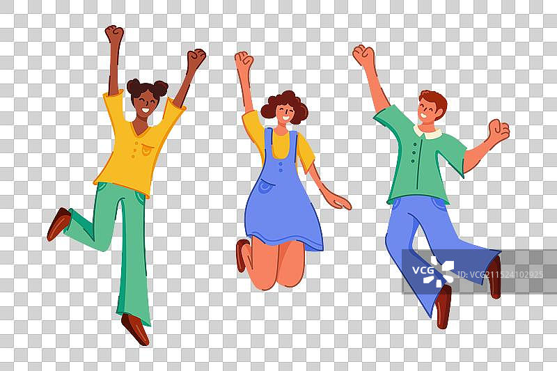 快乐的人们庆祝图片素材